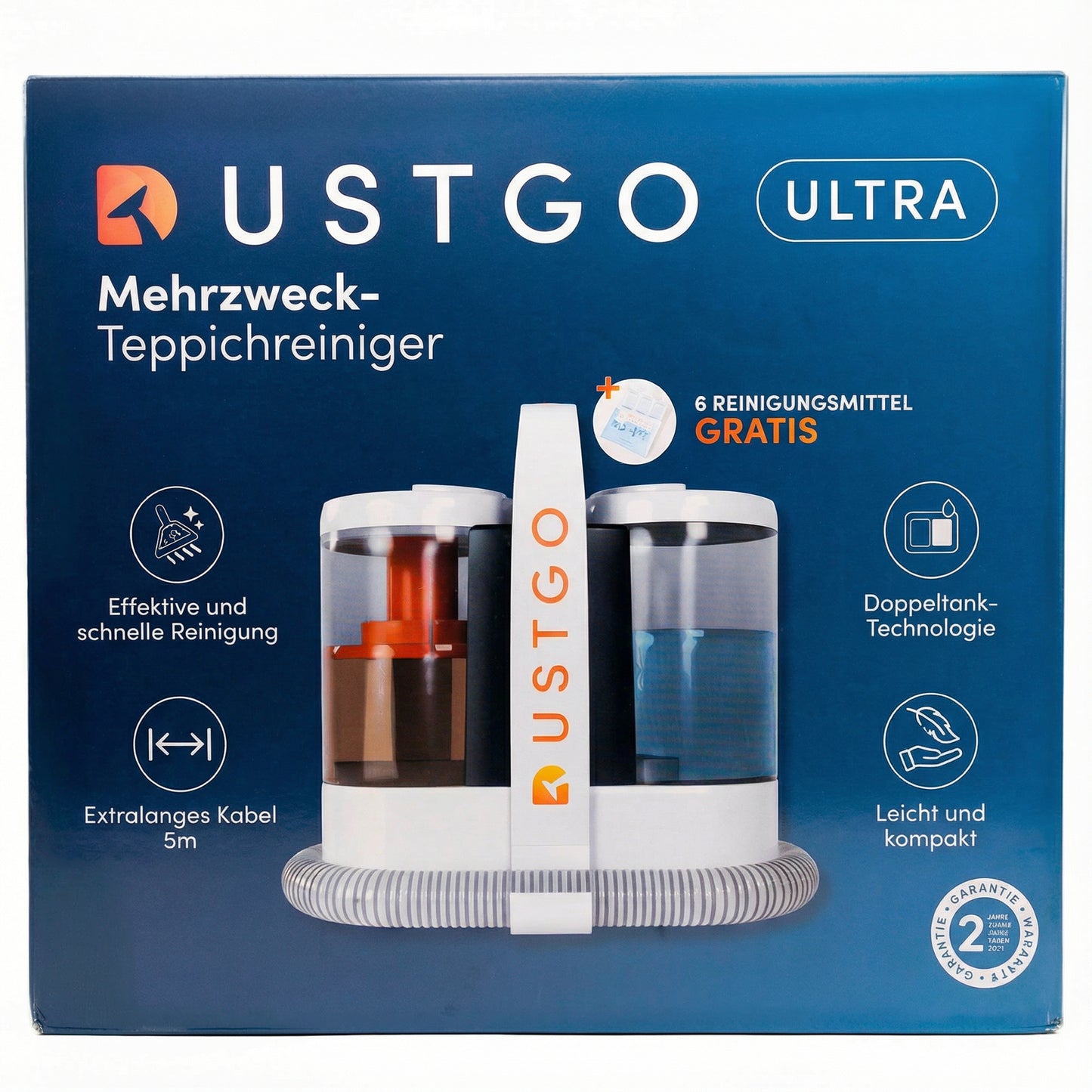 DUSTGO Waschsauger + GRATIS REINIGUNGSMITTEL