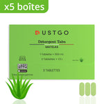 Packung mit 5 Dosen Waschmittel (15 Tabletten)
