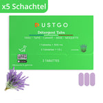 Packung mit 5 Dosen Waschmittel (15 Tabletten)
