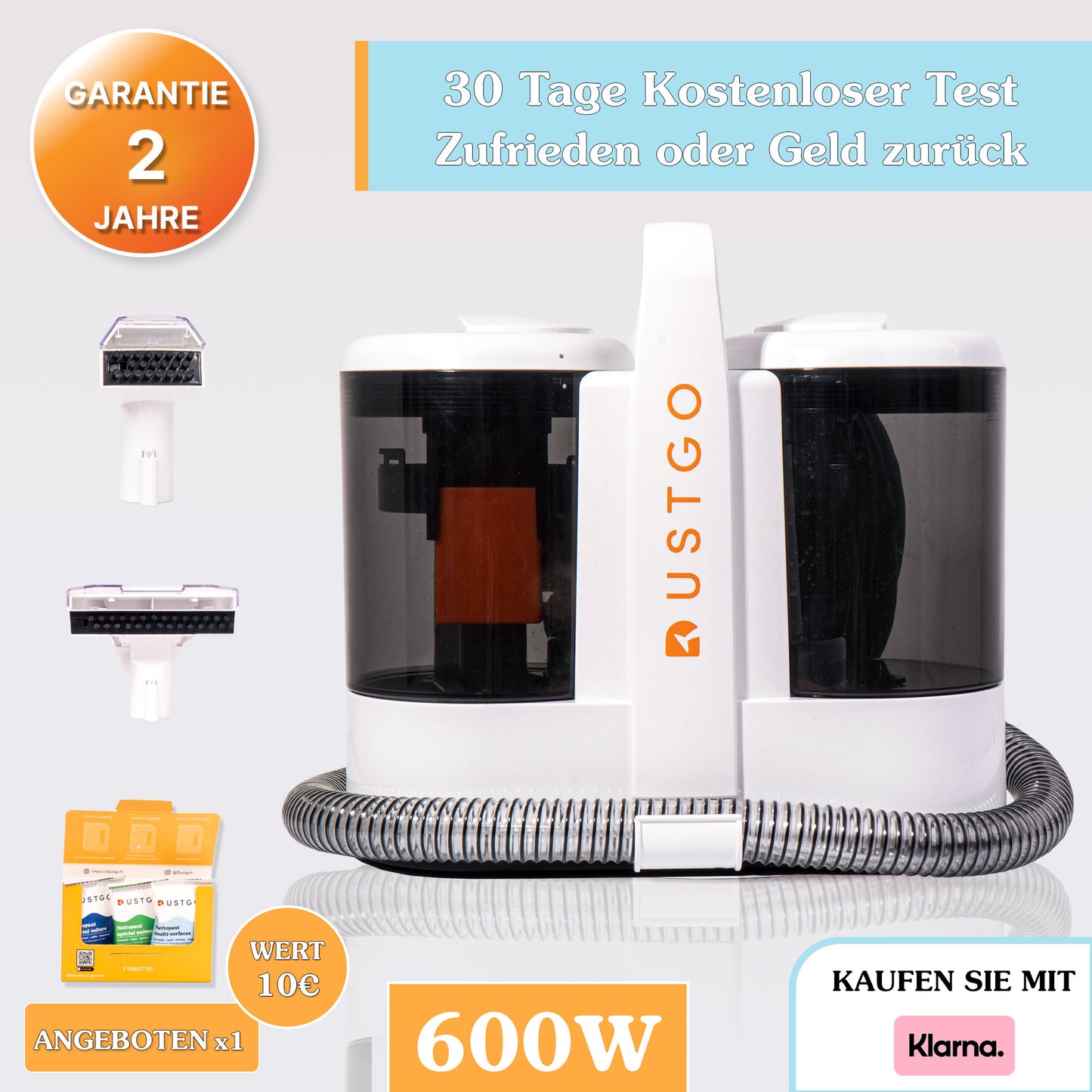 DUSTGO Waschsauger + GRATIS REINIGUNGSMITTEL